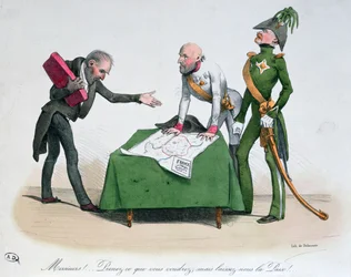 Caricatura del Congresso di Vienna 1814-15